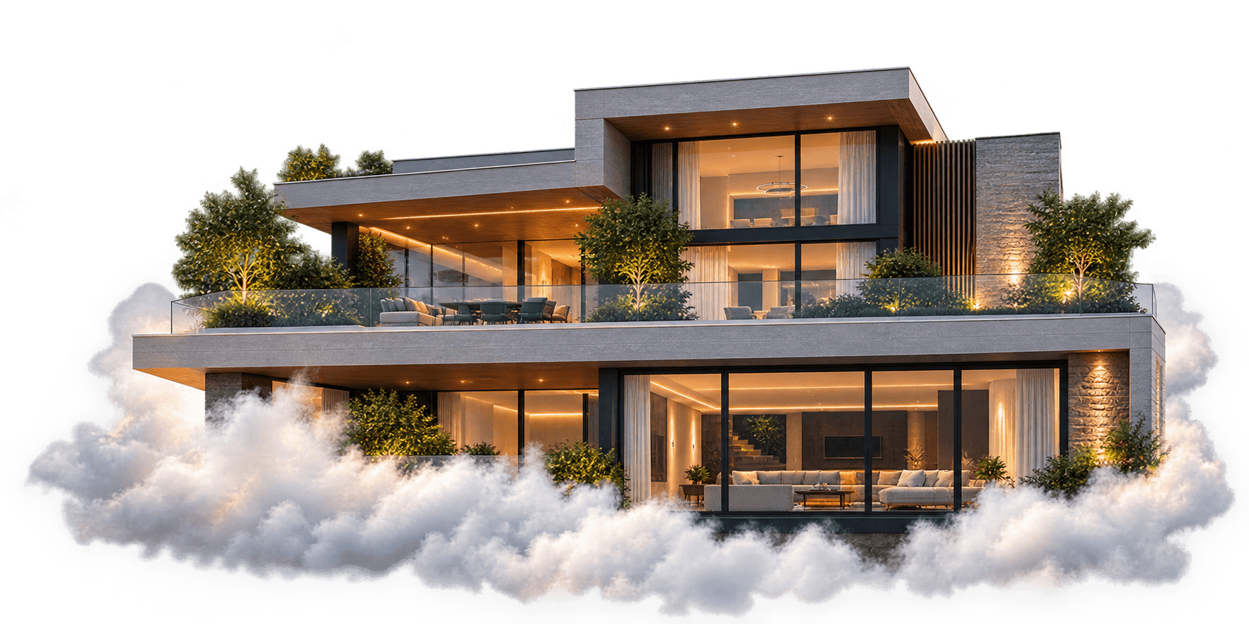 Modern luxury architectural villa
